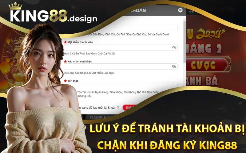 lưu ý để tránh tài khoản bị chặn khi đăng ký King88